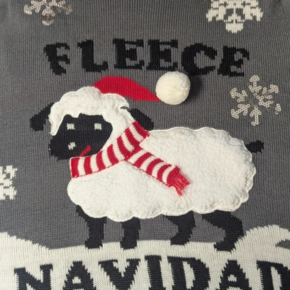 ➕ Forever 21+ Fleece Navidad Graphic Ugly Christmas Sweater | Size 3X - Picture 6 of 10